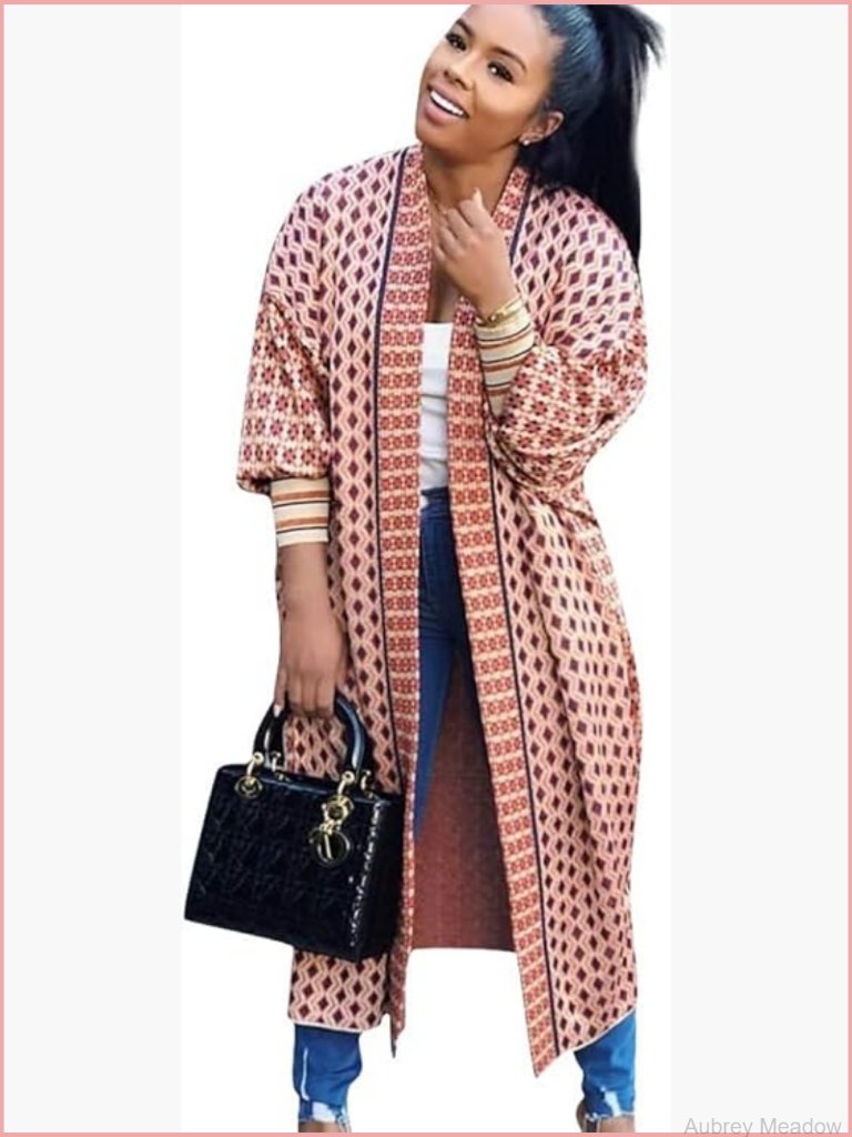Lightweight Open Front Long Sleeve Cardigan Coat - Loose Fit